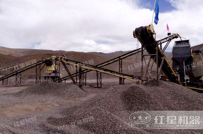 砂石廠制砂現(xiàn)場