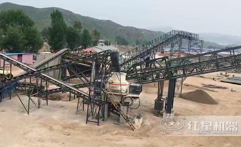 青石制砂生產(chǎn)線現(xiàn)場實拍