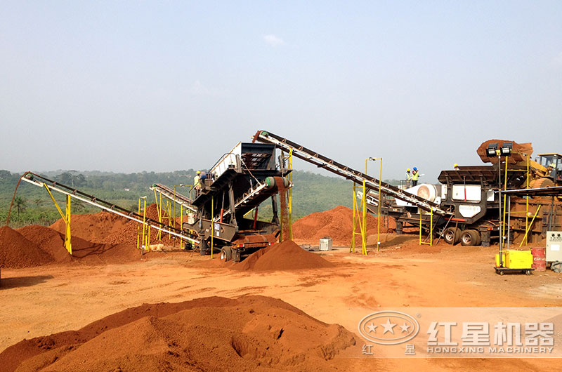 輪胎顎式移動破生產(chǎn)中