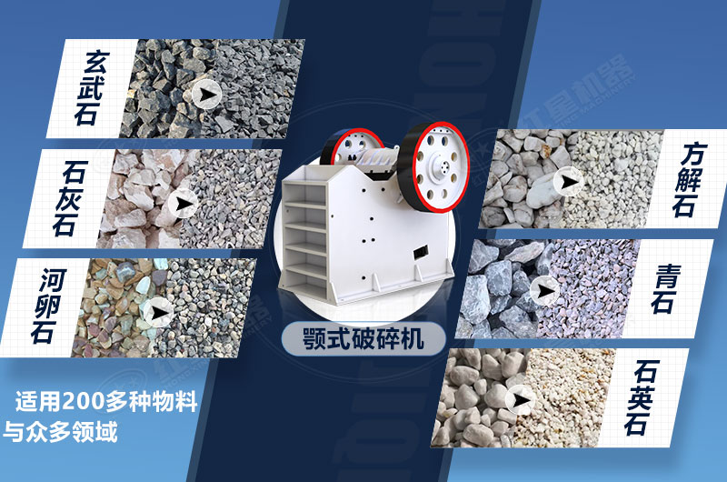 鄂式破碎機(jī)可應(yīng)用領(lǐng)域
