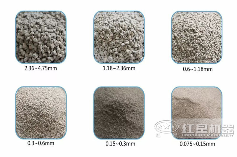 各種大小的機制砂